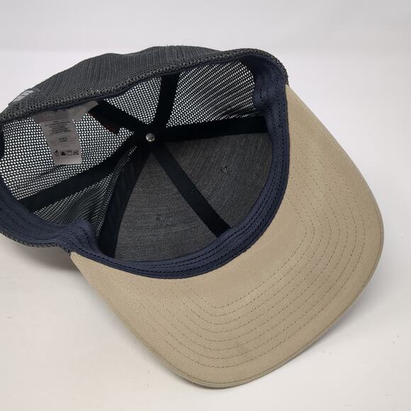 American Flag Fitted Trucker Hat Gray XL Adjustable Mesh Back 6 Panel Columbia - Picture 7 of 9
